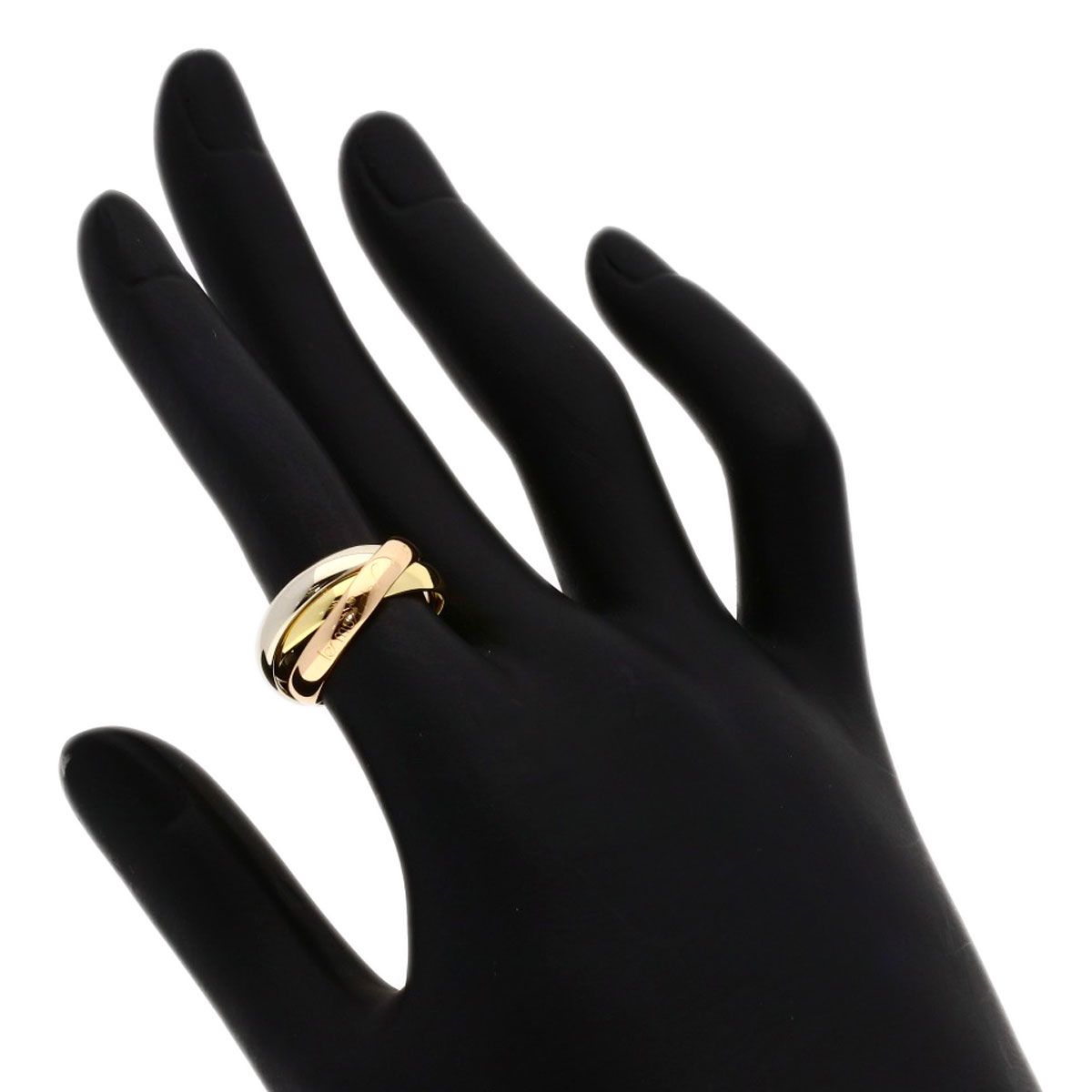 Cartier Trinity 49 Ring 18k Yellow Gold 18k Pink White — view 5