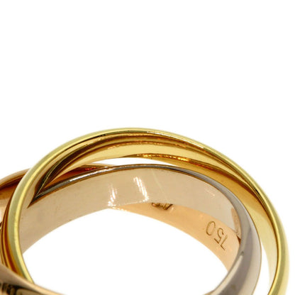 Cartier Trinity 48 Ring 18k Yellow Gold 18k Pink White — view 7