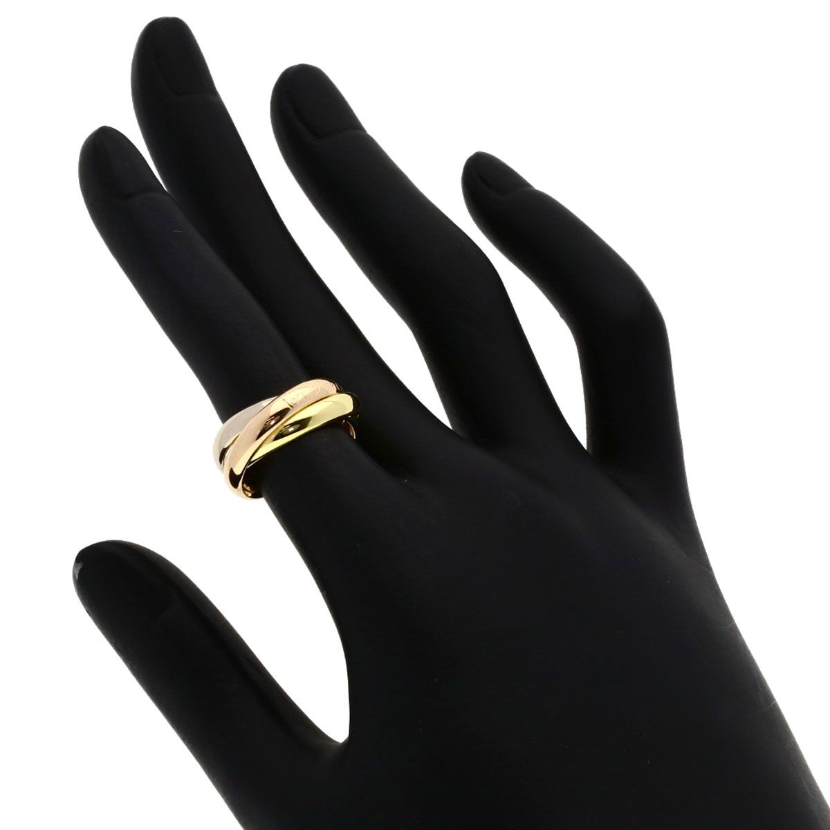 Cartier Trinity 48 Ring 18k Yellow Gold 18k Pink White — view 4