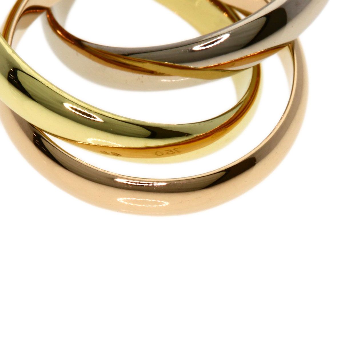 Cartier Trinity 48 Ring 18k Yellow Gold 18k Pink White — view 5