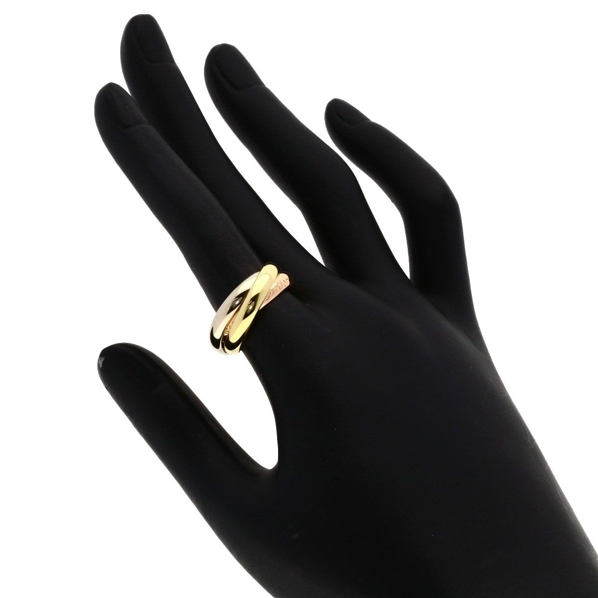 Cartier Trinity 53 Ring 18k Yellow Gold 18k Pink White — view 4