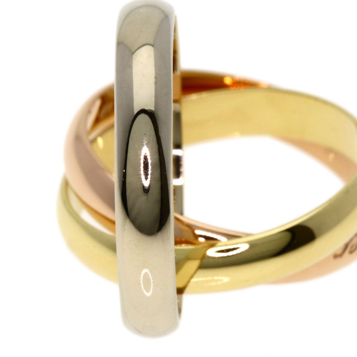 Cartier Trinity 53 Ring 18k Yellow Gold 18k Pink White — view 5