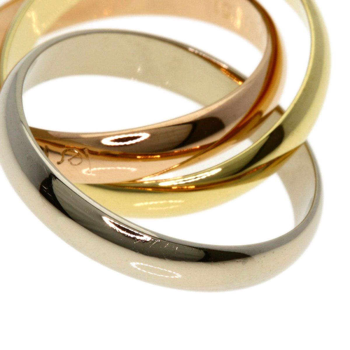 Cartier Trinity 51 Ring 18k Yellow Gold 18k Pink White — view 6