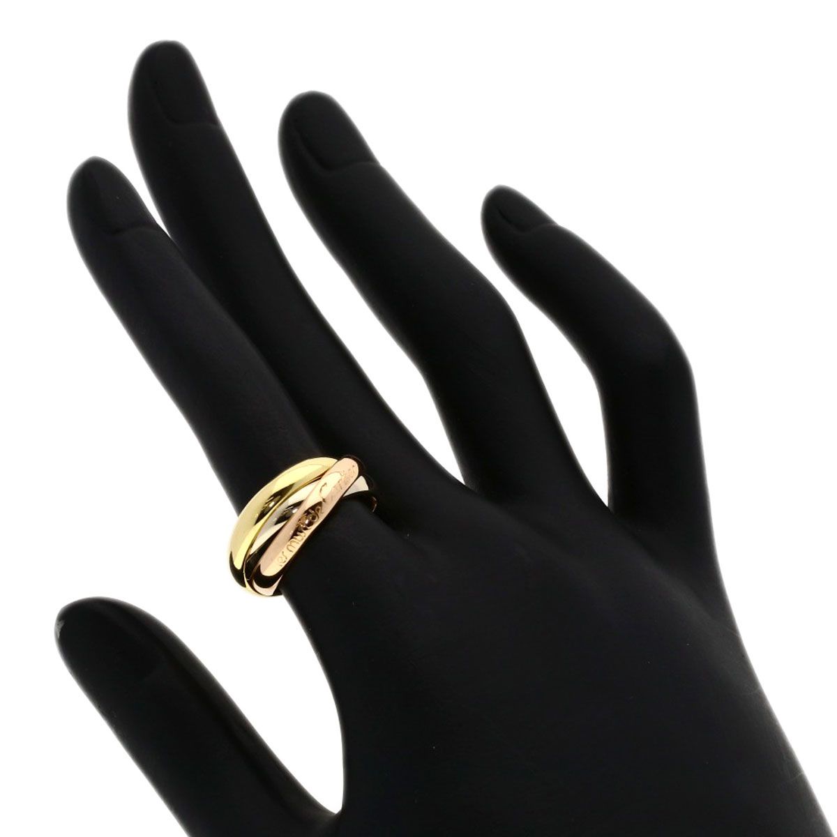 Cartier Trinity 51 Ring 18k Yellow Gold 18k Pink White — view 4