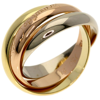 Cartier Trinity 51 Ring 18k Yellow Gold 18k Pink White — view 2