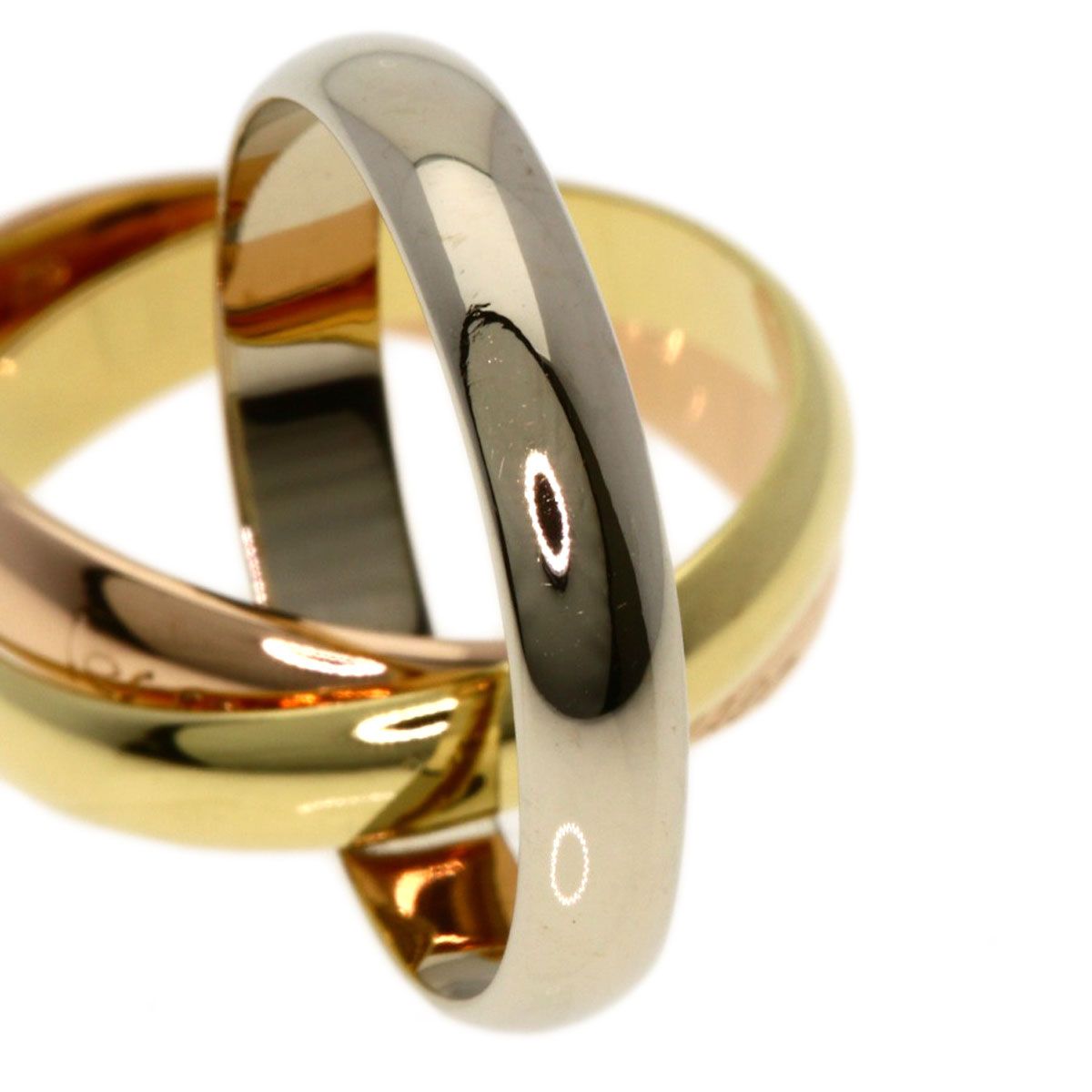 Cartier Trinity 51 Ring 18k Yellow Gold 18k Pink White — view 5