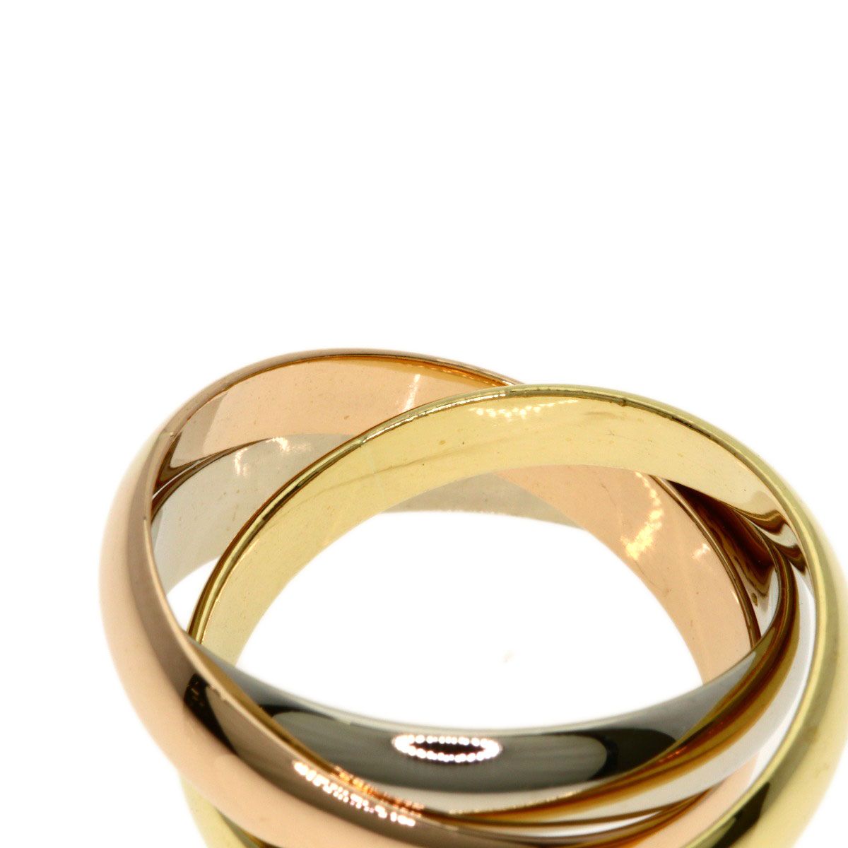 Cartier Trinity 49 Ring 18k Yellow Gold 18k Pink White — view 6