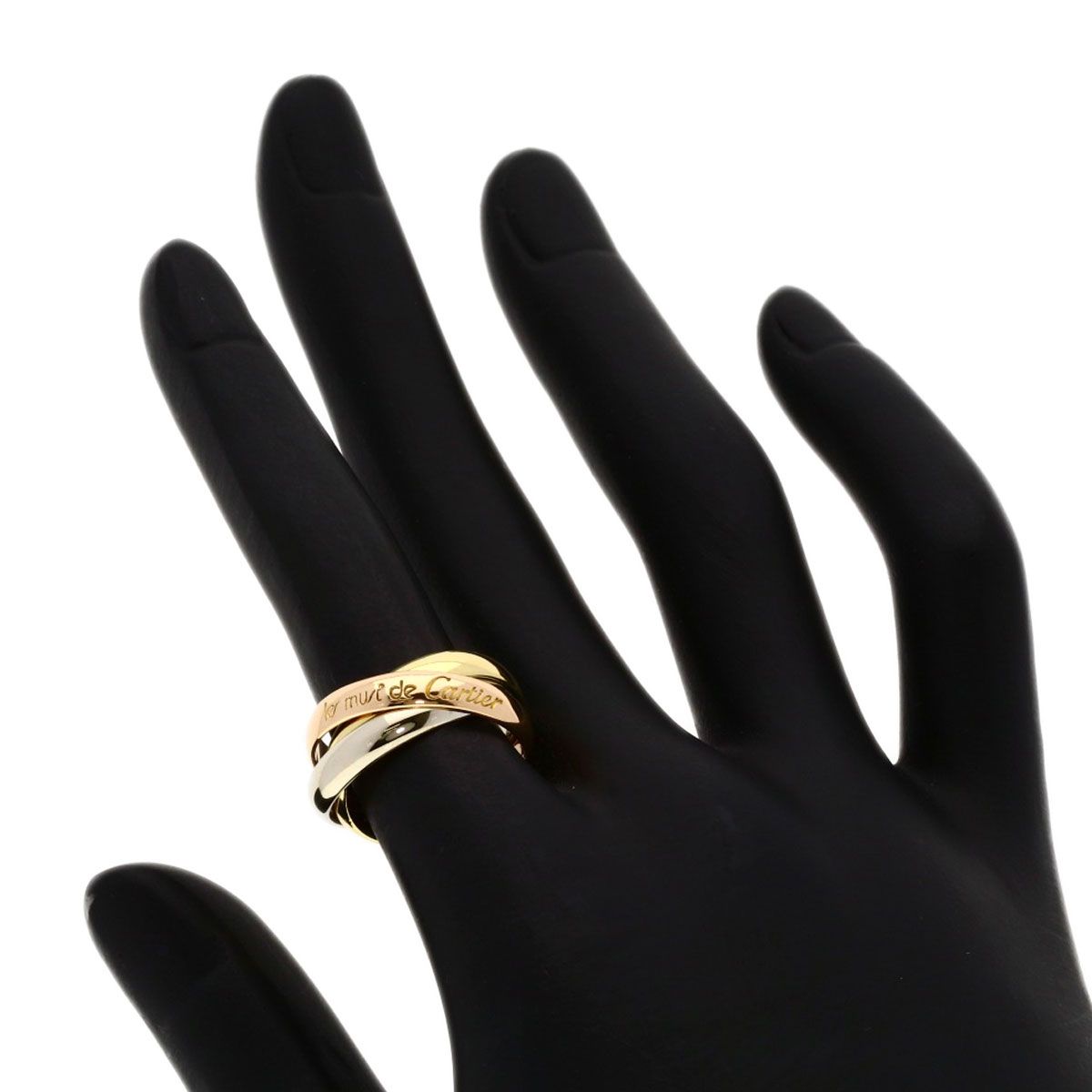 Cartier Trinity 49 Ring 18k Yellow Gold 18k Pink White — view 4