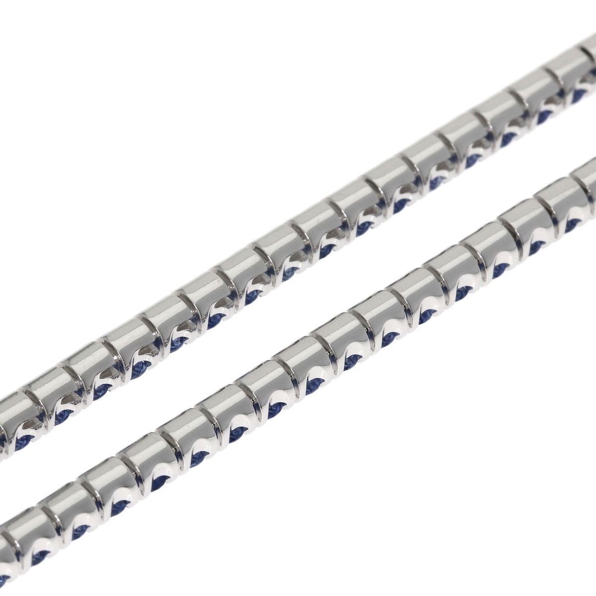 Cartier Essential Line Sapphire Necklace 18k White Gold — view 3
