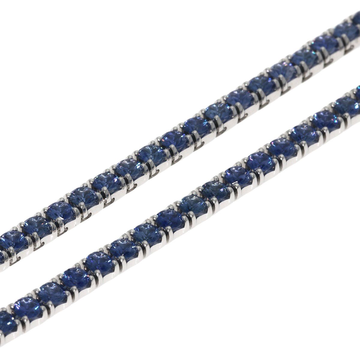 Cartier Essential Line Sapphire Necklace 18k White Gold — view 2