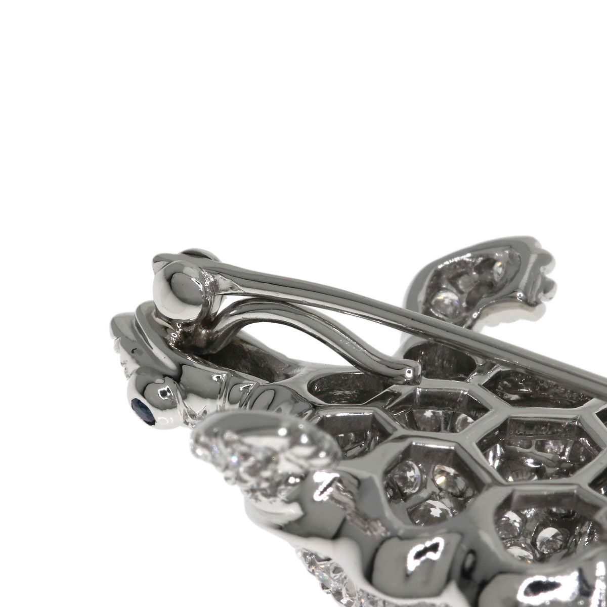 Tiffany & Co Turtle Camo Thief Diamond Saffiano Brooch — view 7