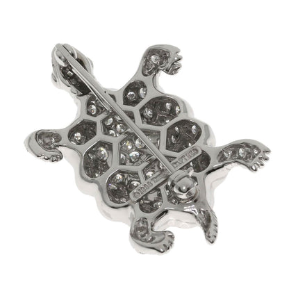 Tiffany & Co Turtle Camo Thief Diamond Saffiano Brooch — view 2