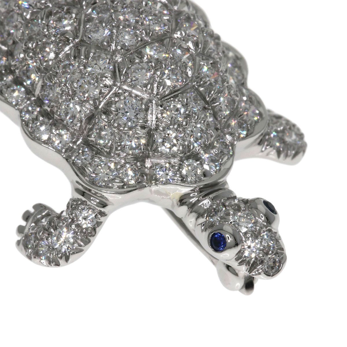 Tiffany & Co Turtle Camo Thief Diamond Saffiano Brooch — view 5