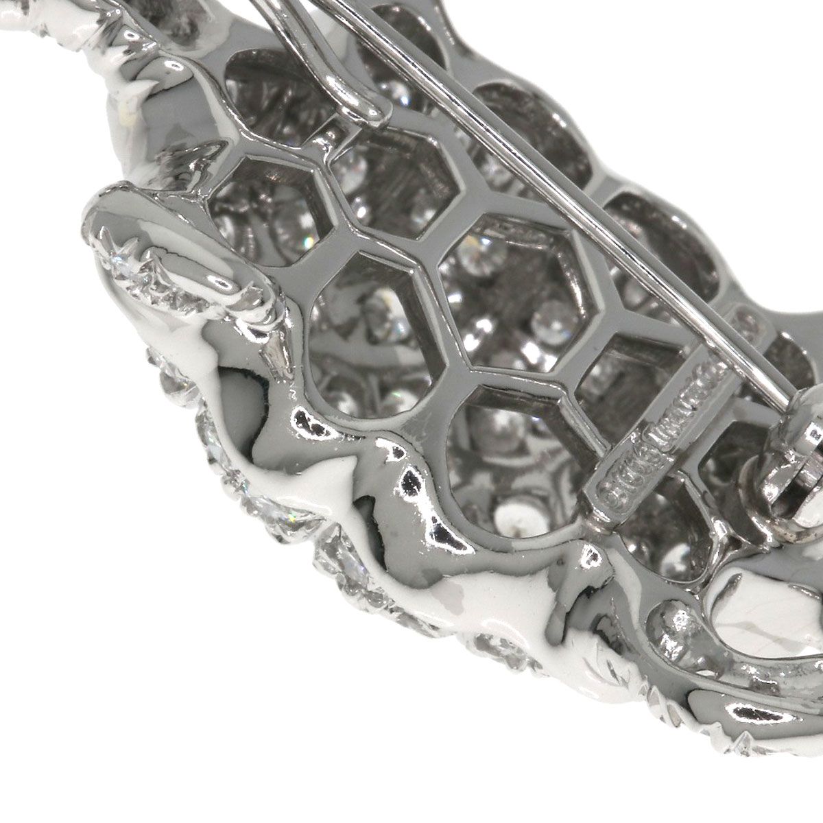 Tiffany & Co Turtle Camo Thief Diamond Saffiano Brooch — view 6