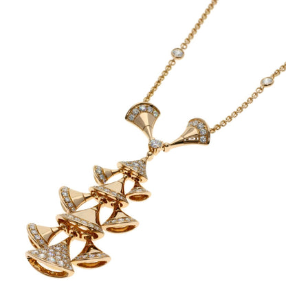Bvlgari Diva Dream Diamond Necklace 18k Pink Gold