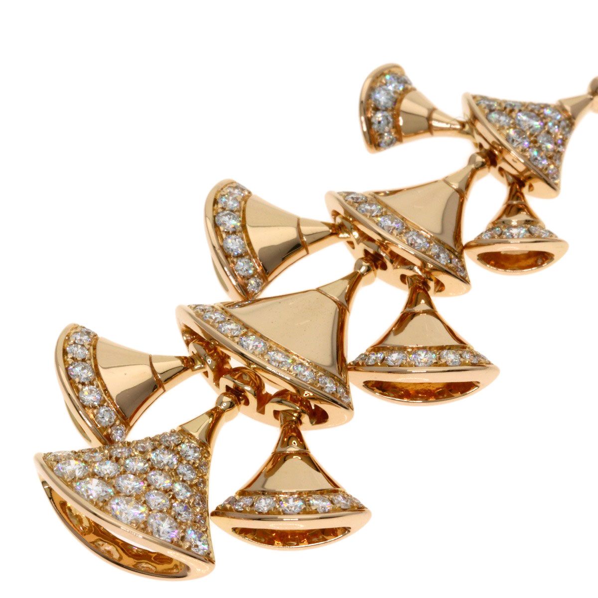 Bvlgari Diva Dream Diamond Necklace 18k Pink Gold — view 3