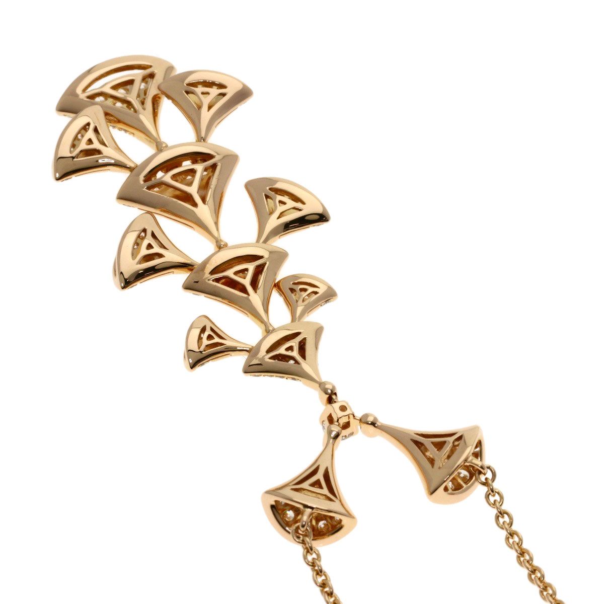 Bvlgari Diva Dream Diamond Necklace 18k Pink Gold — view 2
