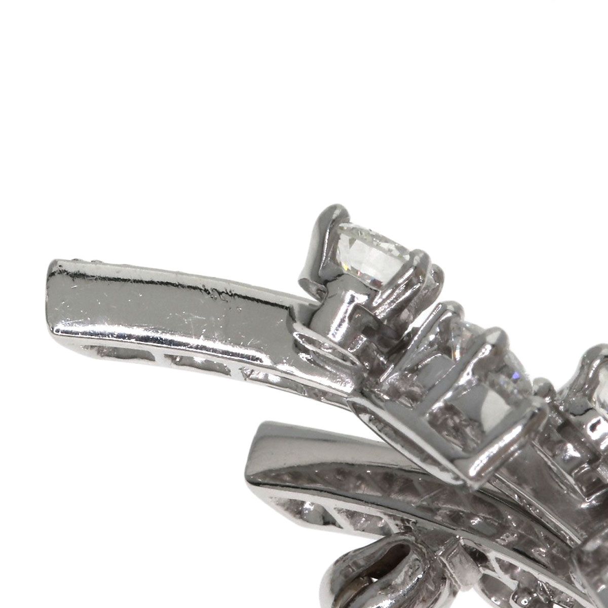 Tiffany & Co Leaf Motif Diamond Brooch PT — view 7