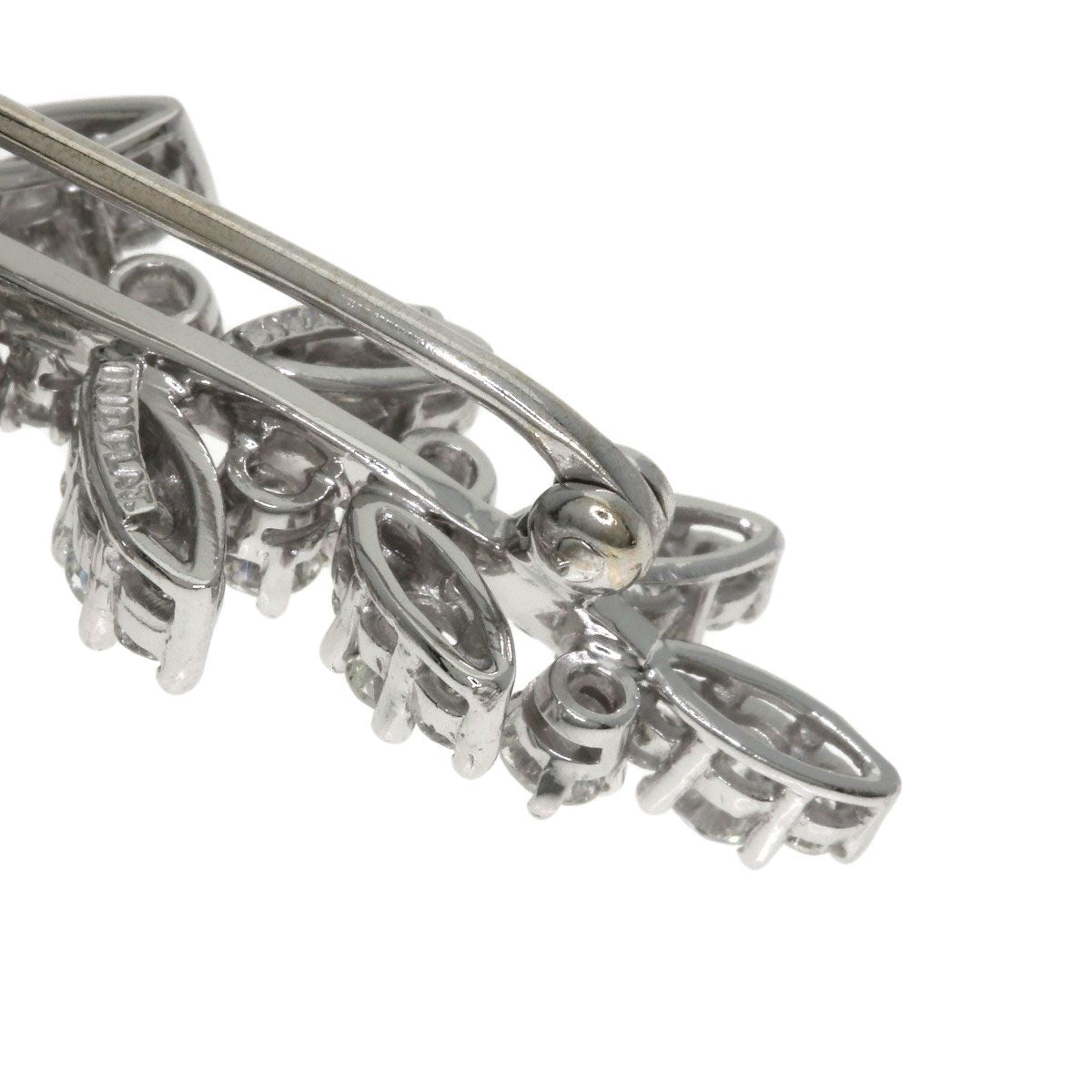 Tiffany & Co Leaf Motif Diamond Brooch PT — view 6