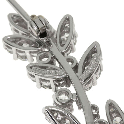 Tiffany & Co Leaf Motif Diamond Brooch PT — view 4