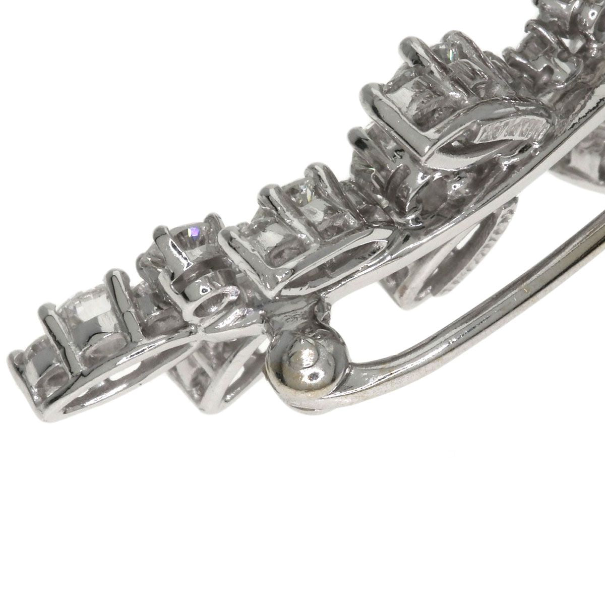Tiffany & Co Leaf Motif Diamond Brooch PT — view 8