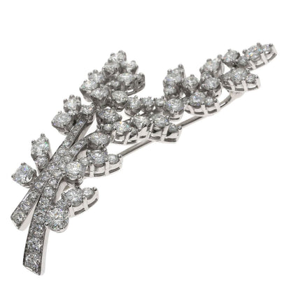 Tiffany & Co Leaf Motif Diamond Brooch PT