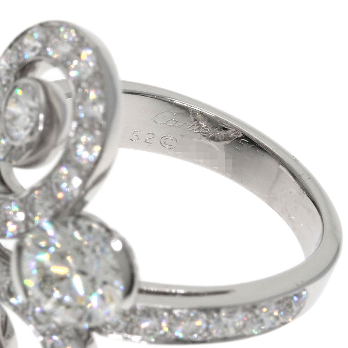 Cartier Sarah Diamond Ring 18k White Gold — view 5