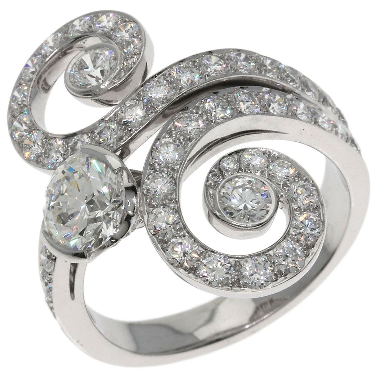 Cartier Sarah Diamond Ring 18k White Gold — view 2