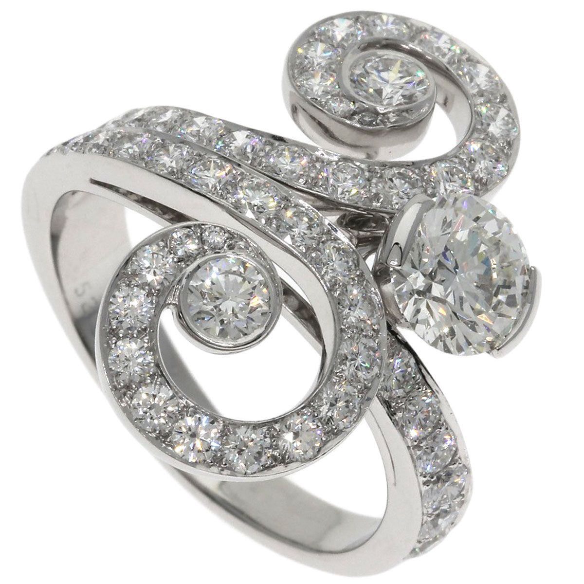 Cartier Sarah Diamond Ring 18k White Gold