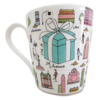 Tiffany & Co Avenue Cup Set Pair Cup Tea Cup Coffee Cup Mug Set of 2 White — view 2