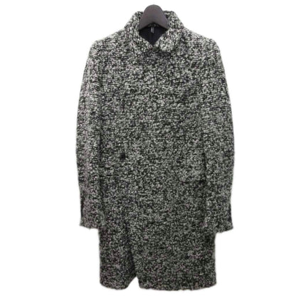 Dior Homme Collection Piece Mixed Tweed Cles Wrap Coat Star Long Length Mohair — view 2