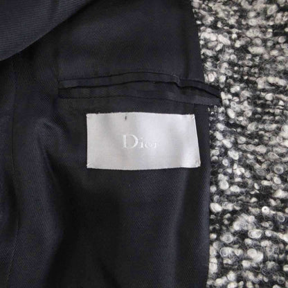 Dior Homme Collection Piece Mixed Tweed Cles Wrap Coat Star Long Length Mohair — view 8