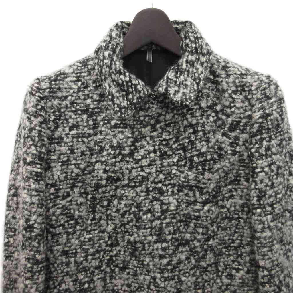 Dior Homme Collection Piece Mixed Tweed Cles Wrap Coat Star Long Length Mohair — view 5