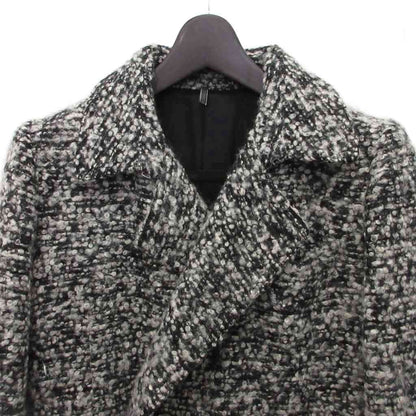 Dior Homme Collection Piece Mixed Tweed Cles Wrap Coat Star Long Length Mohair — view 4