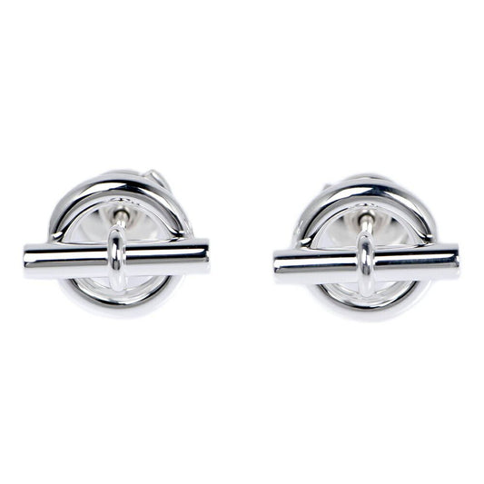 Hermes Earrings Mini Chaine D'ancre Silver