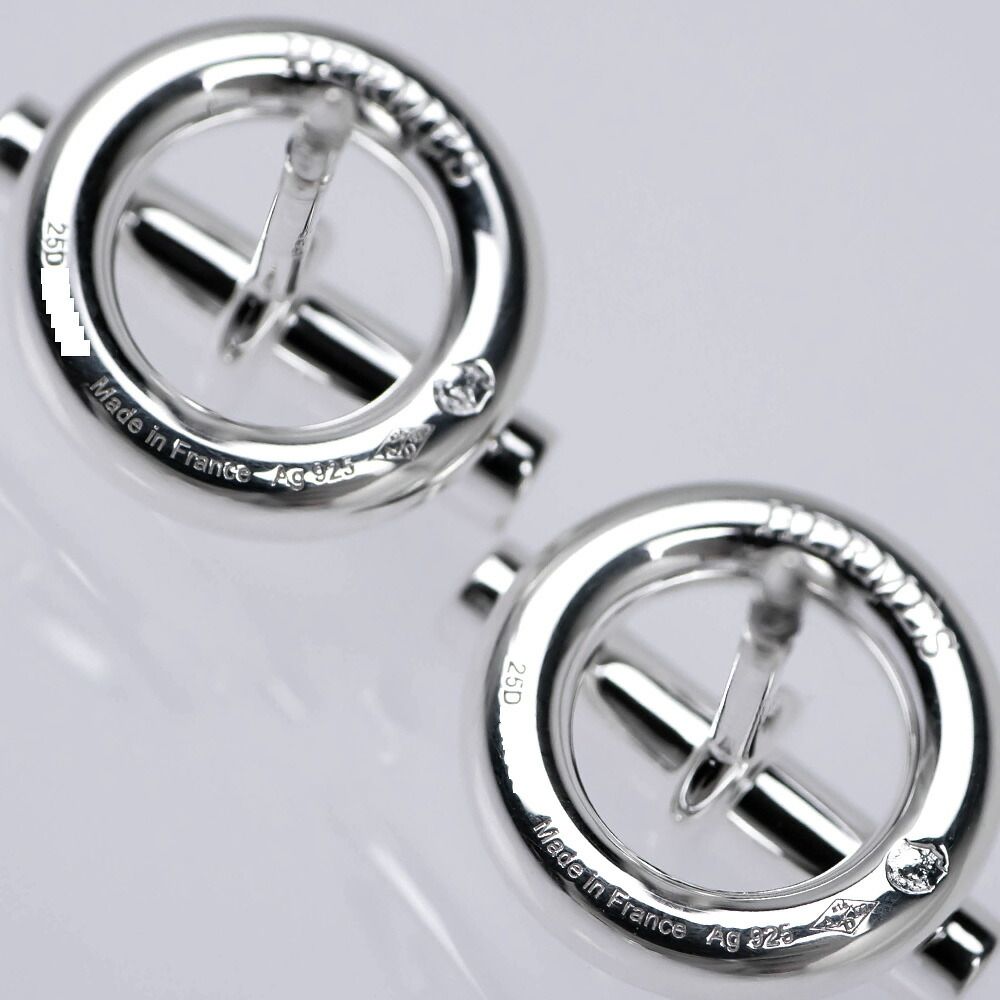 Hermes Earrings Mini Chaine D'ancre Silver — view 6