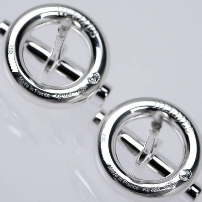 Hermes Earrings Mini Chaine D'ancre Silver — view 6