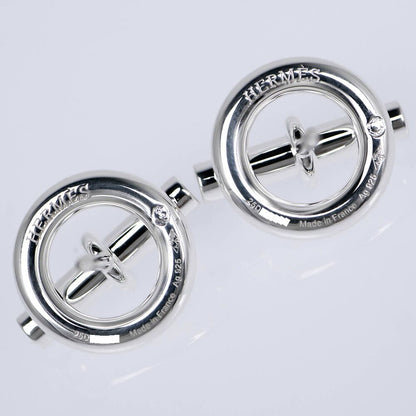 Hermes Earrings Mini Chaine D'ancre Silver — view 5