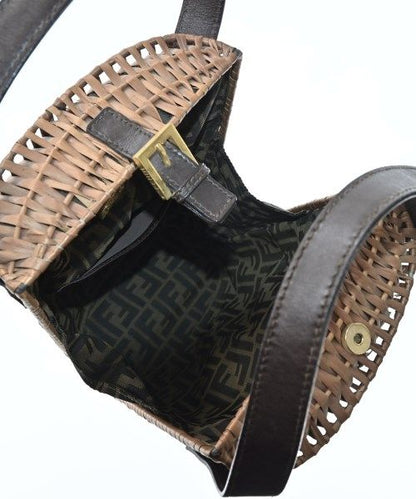 Fendi Basket Bag Handbag Brown — view 3