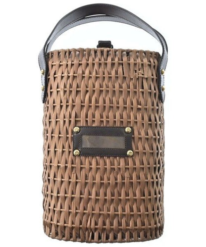 Fendi Basket Bag Handbag Brown