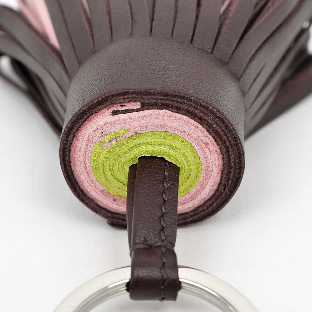 Hermes Carmen Tricolor Mauvecil Vest le Light Green Agneau Milo Bag Charm Key — view 5