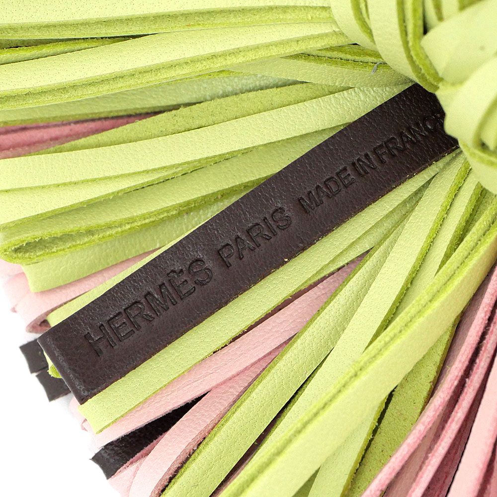 Hermes Carmen Tricolor Mauvecil Vest le Light Green Agneau Milo Bag Charm Key — view 6