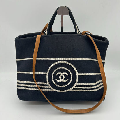 Chanel CC Logo Shopping in Denim Tote No 19