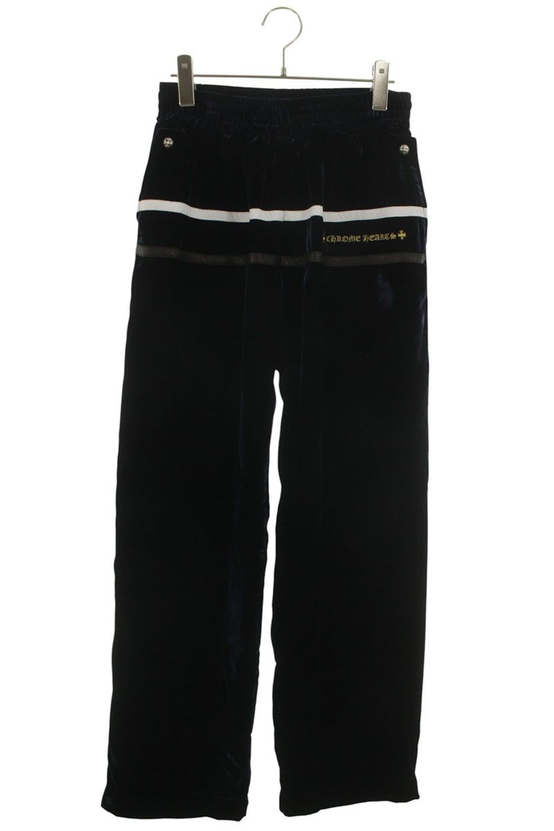 Chrome Hearts Velvet Tracksuit Pants Logo Embroidered Velour Track Long XS