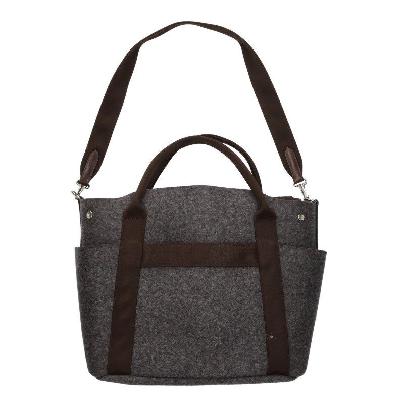 Hermes Sac de Panthere Je Gourme 2-Way Asier Wool Polyamide Leather Tote — view 2
