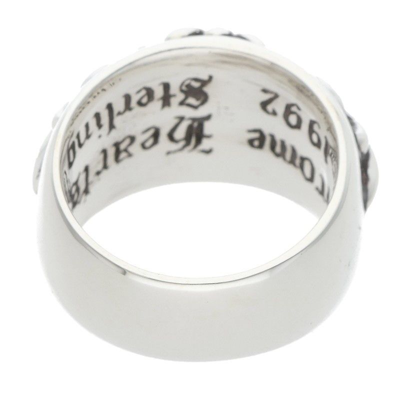 Chrome Hearts Flrl Crs Floral Cross Silver Ring — view 2