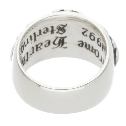 Chrome Hearts Flrl Crs Floral Cross Silver Ring — view 2