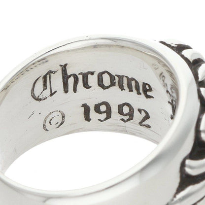 Chrome Hearts Flrl Crs Floral Cross Silver Ring — view 3