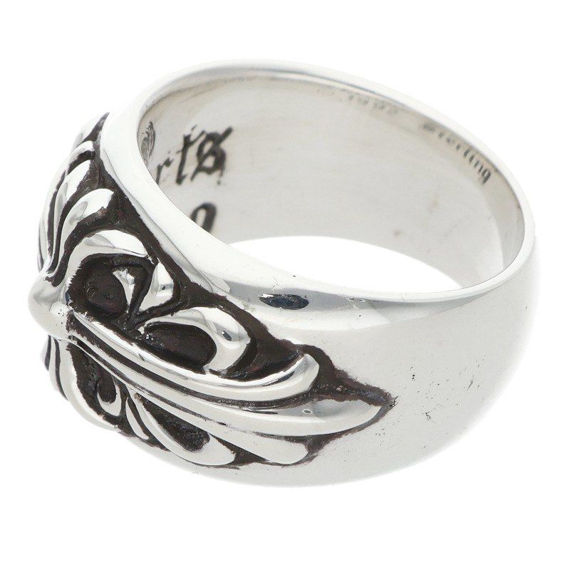 Chrome Hearts Flrl Crs Floral Cross Silver Ring — view 5