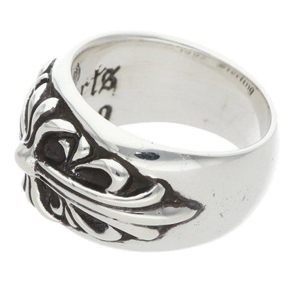 Chrome Hearts Flrl Crs Floral Cross Silver Ring — view 5